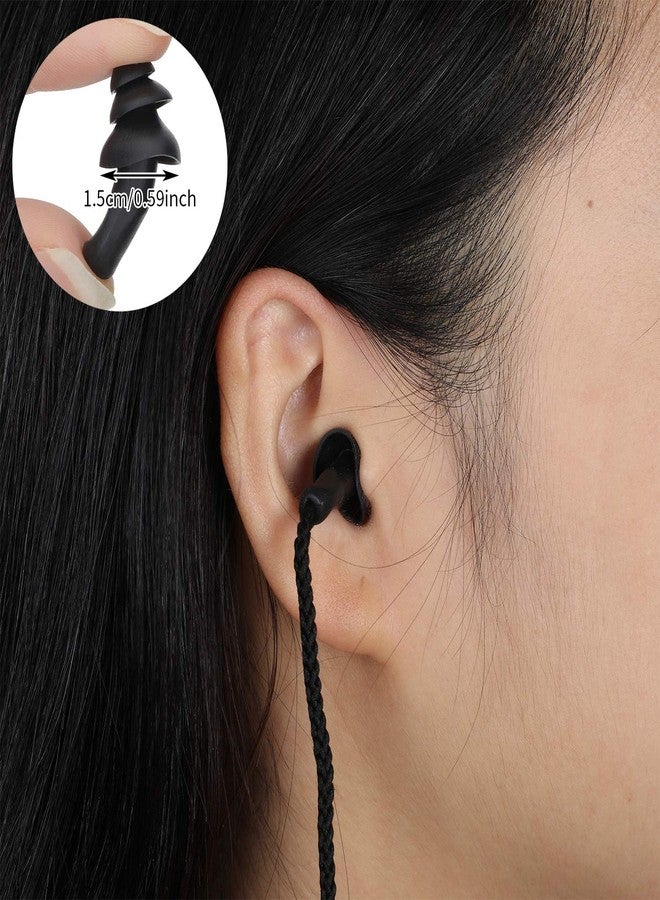 Bememo 20 Pairs Corded Ear Plugs Reusable Silicone Earplugs with String Shooting Range Swimming Noise Cancelling Reduction Hearing Protection for Sleep Work Construction - Image 5